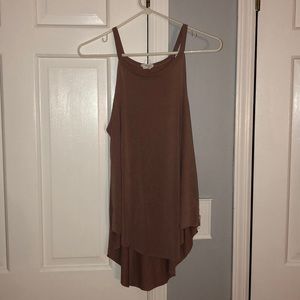 blush/pink flowy tank top